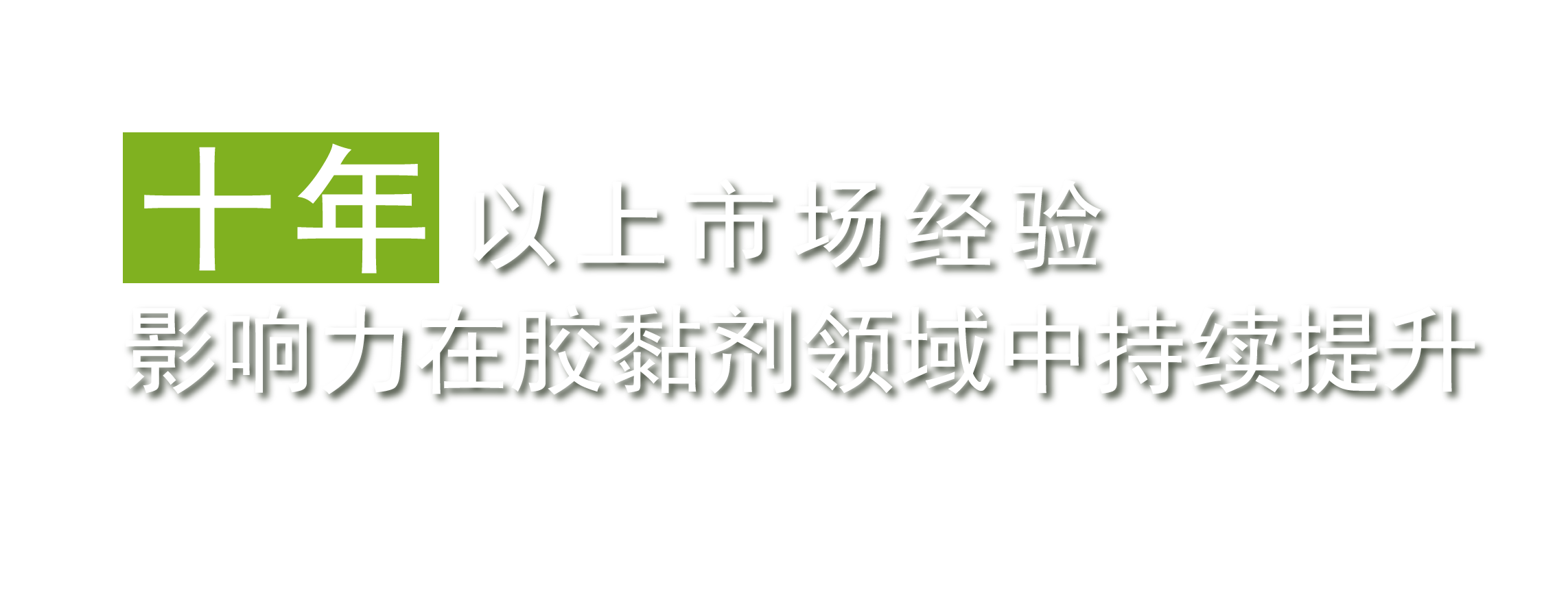 十年以上的市場(chǎng)經(jīng)驗(yàn),影響力在膠黏劑領(lǐng)域中持續(xù)提升